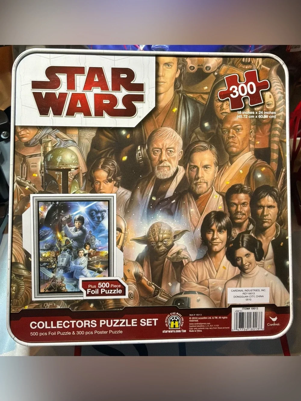 Disney Star Wars collectors puzzle set 2 puzzles in tin box